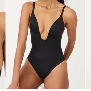 Plunge Low Back Thong Bodysuit by Spanx